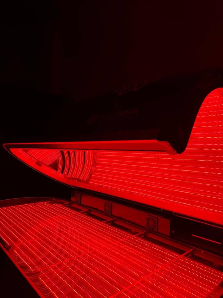 lumapod with red light glow